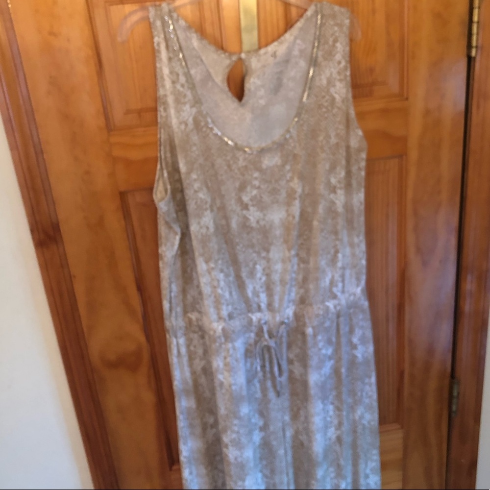Juicy Couture tan and white jump suit XLarge